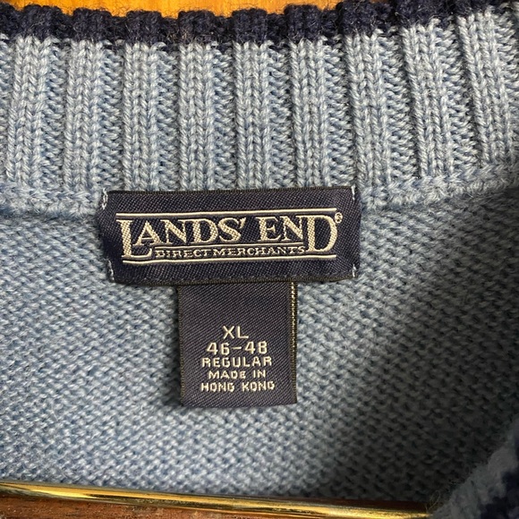 Lands End 100% wool sweater men’s XL - Picture 3 of 3